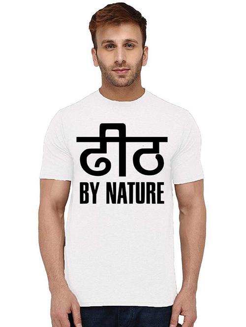 men front print round neck t-shirts - 20994729 - Very Small Image - 1