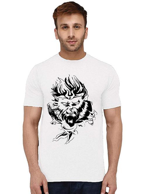 men round neck front printed t-shirt - 20994734 - Very Small Image - 1