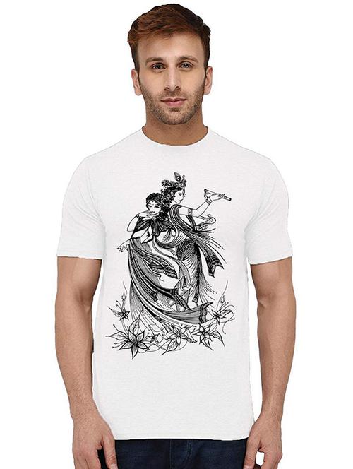 men front print round neck t-shirts - 20994735 - Very Small Image - 1