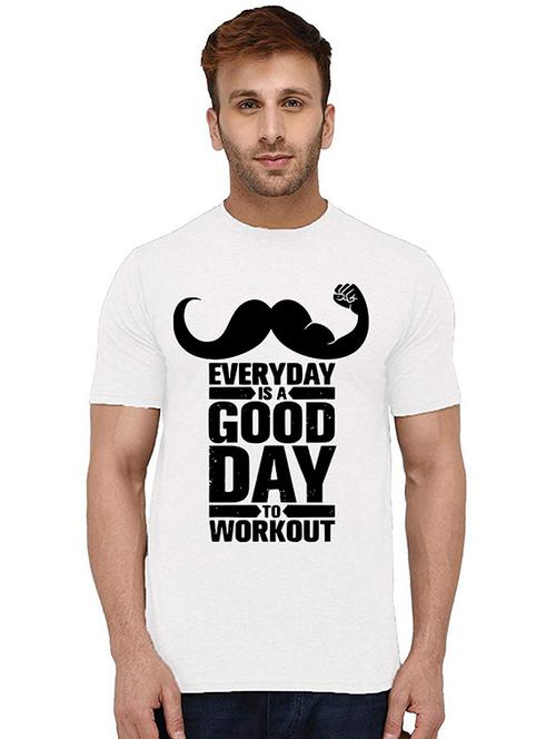 men round neck front print t-shirt - 20994756 - Very Small Image - 1