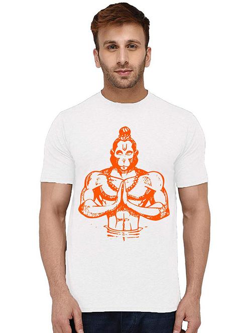 men round neck front print t-shirt - 20994771 - Very Small Image - 1