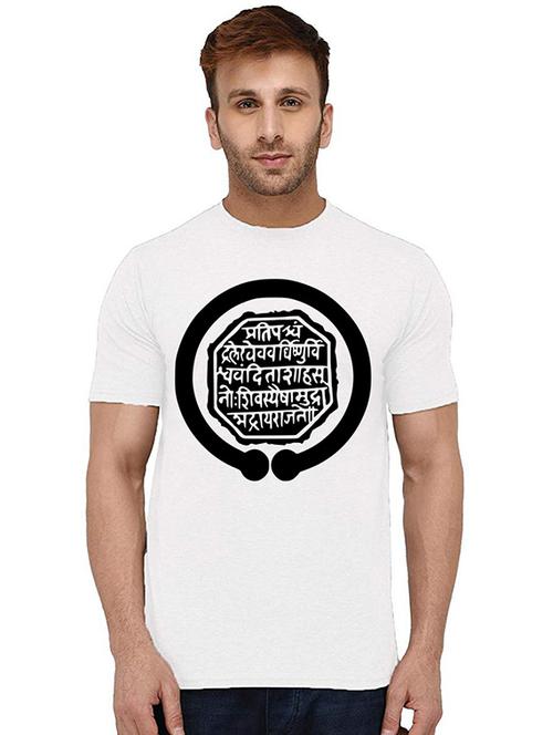 men front print round neck t-shirts - 20994803 - Very Small Image - 1