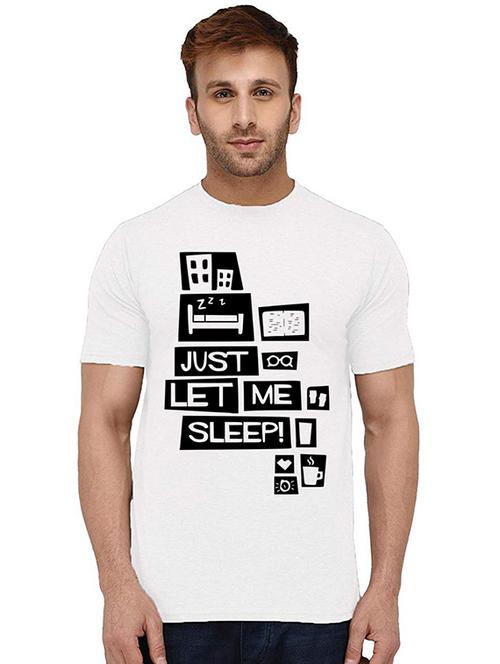 men round neck front print t-shirt - 20994817 - Very Small Image - 1