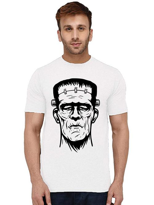 men round neck front print t-shirt - 20994820 - Very Small Image - 1