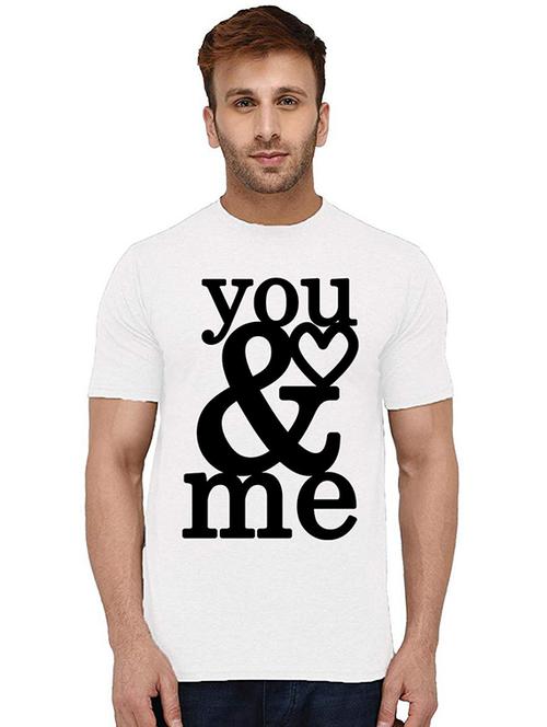 men round neck front printed t-shirt - 20994830 - Very Small Image - 1