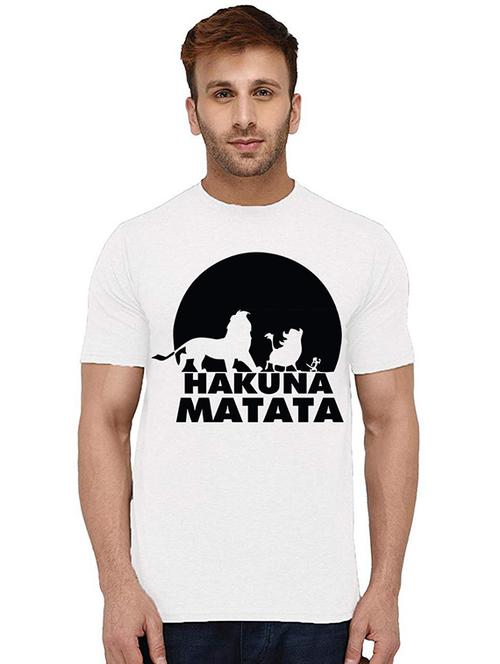 men round neck front print t-shirt - 20994980 - Very Small Image - 1