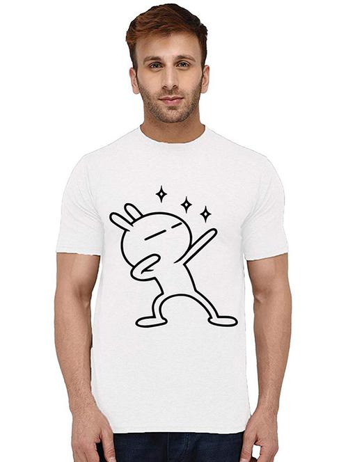 men round neck front printed t-shirt - 20995024 - Very Small Image - 1