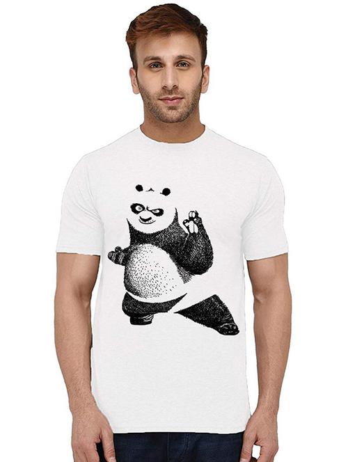 men round neck front printed t-shirt - 20995142 - Very Small Image - 1