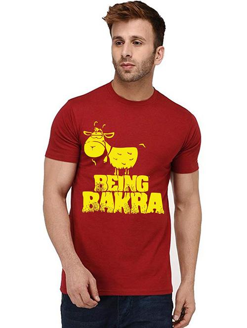 men round neck front print t-shirt - 20995354 - Very Small Image - 1