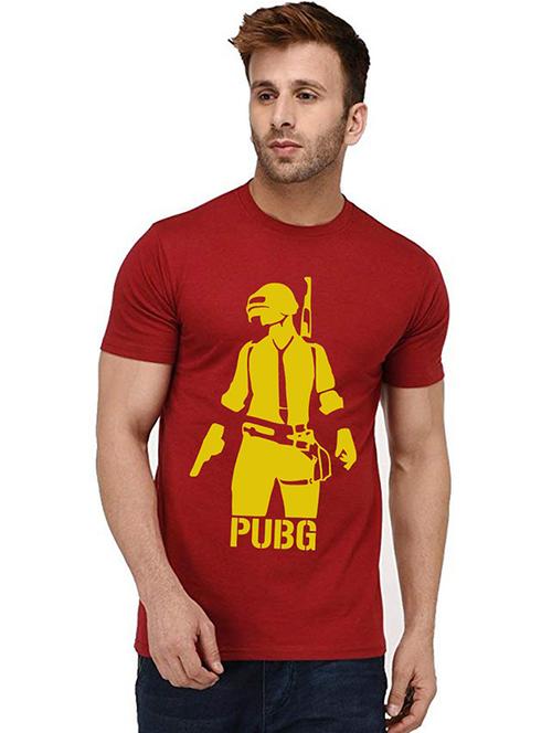 men round neck front print t-shirt - 20995548 - Very Small Image - 1