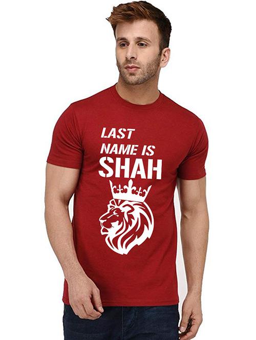 men round neck front print t-shirt - 20995568 - Very Small Image - 1