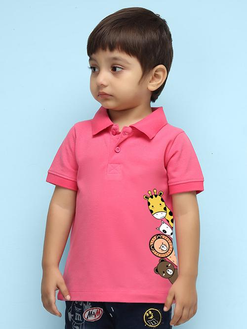 pink poly cotton tshirt - 20996402 - Very Small Image - 1