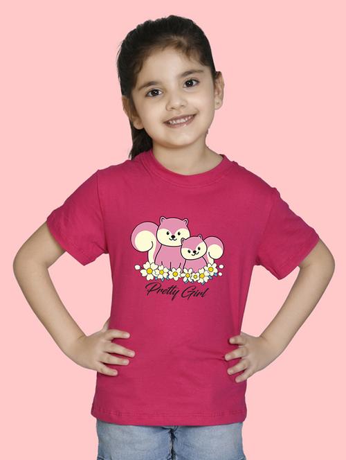 fuchsia cotton blend t-shirt - 20996472 - Very Small Image - 1