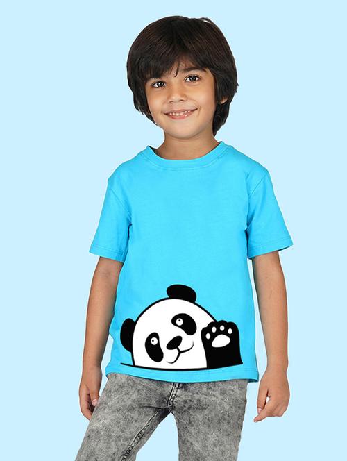 blue cotton blend tshirt - 20996638 - Very Small Image - 1