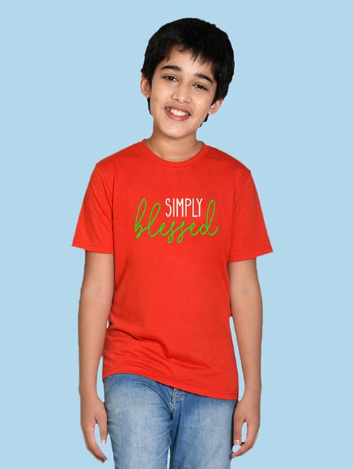 red cotton blend tshirt - 20996696 - Very Small Image - 1