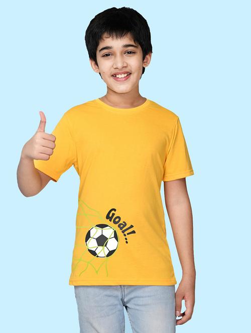yellow cotton blend tshirt - 20996796 - Very Small Image - 1