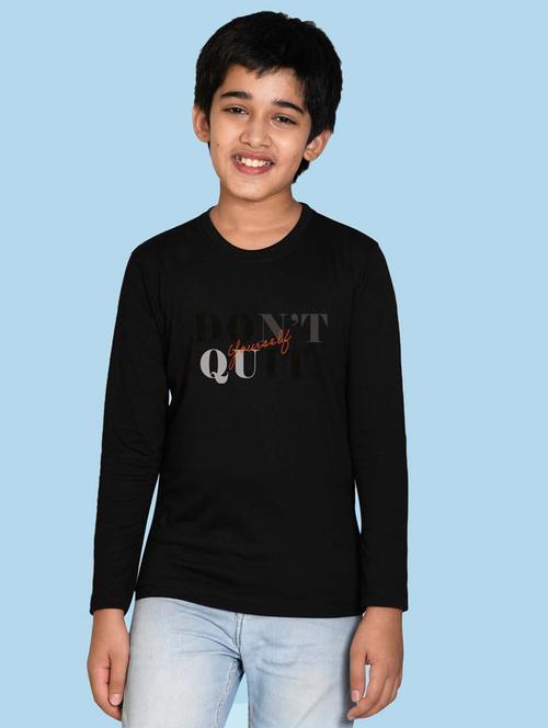 black cotton blend tshirt - 20996864 - Very Small Image - 1