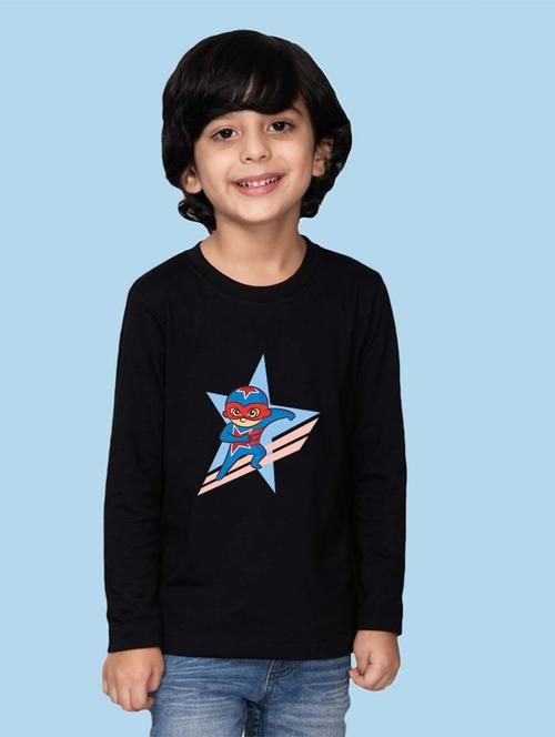 black cotton blend tshirt - 20996958 - Very Small Image - 1