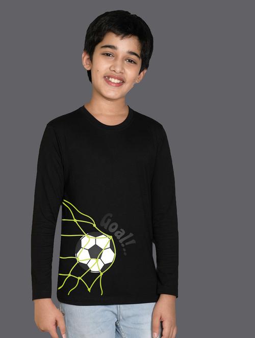 black cotton blend tshirt - 20997026 - Very Small Image - 1