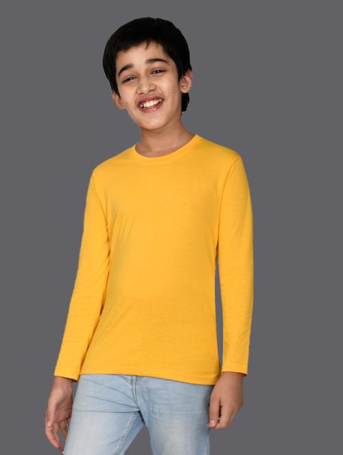 yellow cotton blend tshirt - 20997074 - Very Small Image - 1