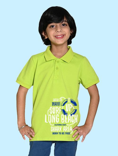 neon green poly cotton t-shirt - 20997102 - Very Small Image - 1