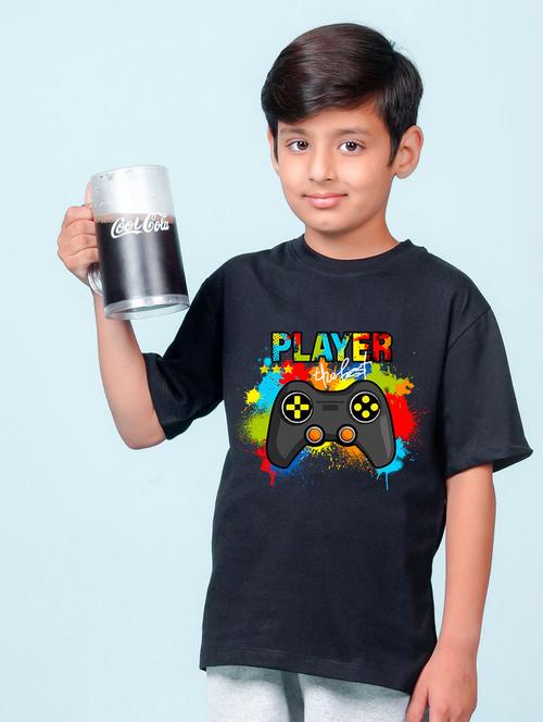 black cotton blend tshirt - 20997279 - Very Small Image - 1