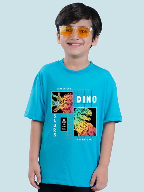 blue cotton blend tshirt - 20997295 - Very Small Image - 1