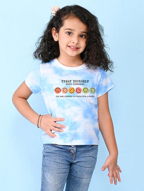 blue cotton blend tee - 20997458 - Very Small Image - 1