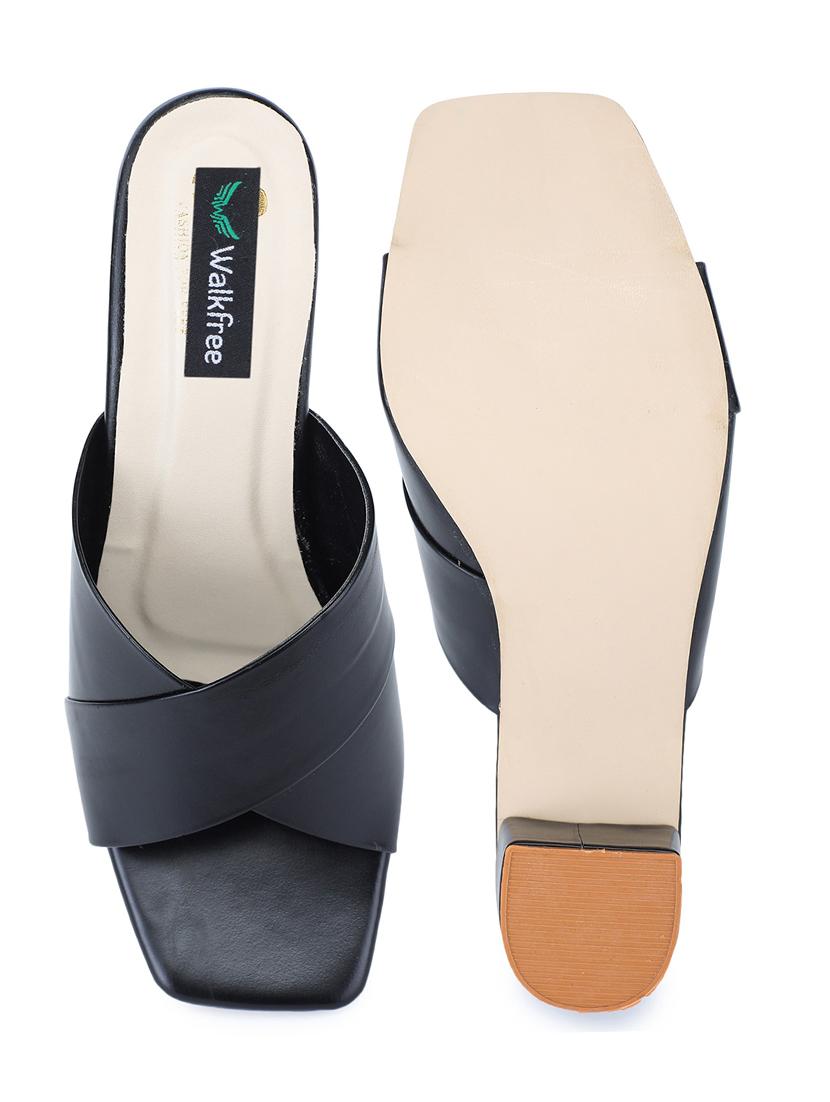 black slip on sandal - 21000792 - Zoom Image - 2