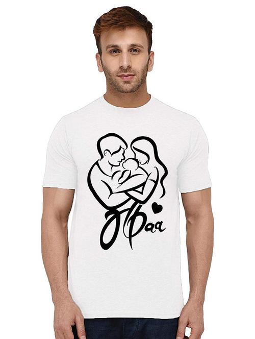 men's round neck front print t-shirt - 21009405 - Very Small Image - 1