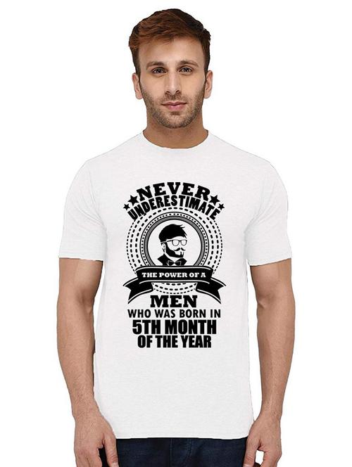 white front printed casual t-shirt - 21009450 - Very Small Image - 1