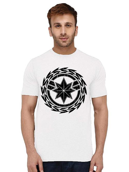 men round neck front print t-shirt - 21009461 - Very Small Image - 1