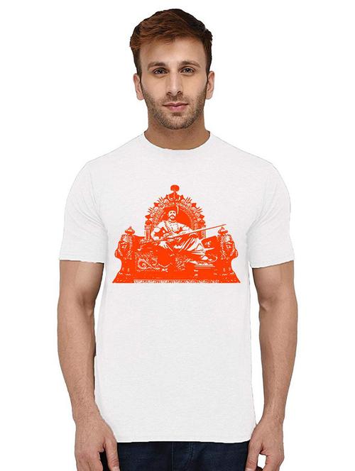 men's round neck front print t-shirt - 21009736 - Very Small Image - 1