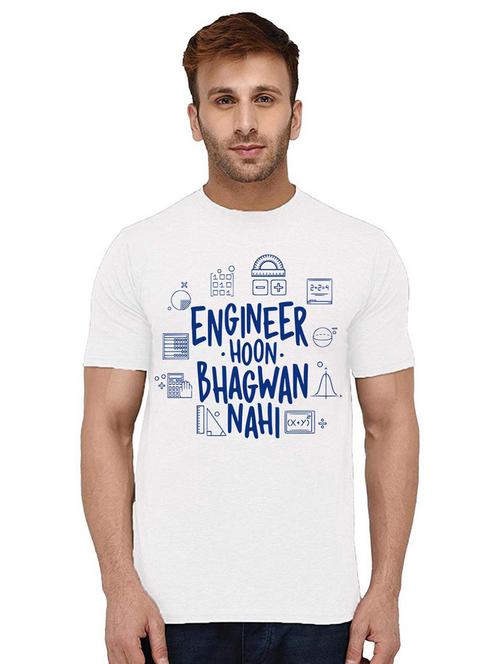 men round neck front print t-shirt - 21009926 - Very Small Image - 1