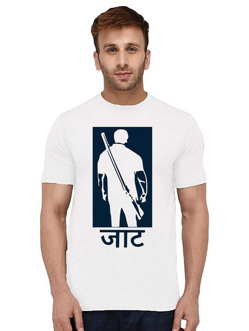 men round neck front print t-shirt - 21009932 - Very Small Image - 1