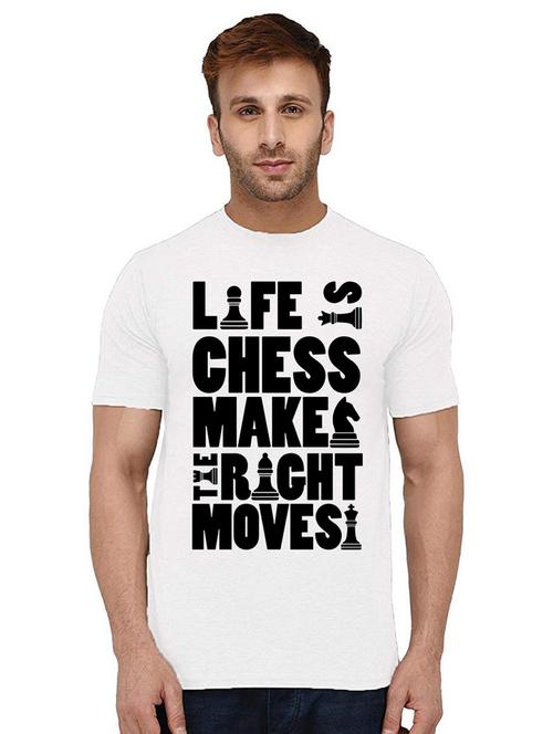 men's round neck front print t-shirt - 21009940 - Very Small Image - 1