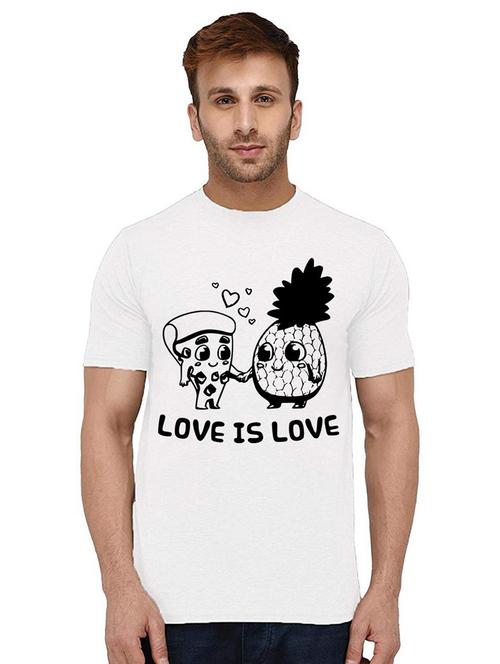 men's round neck front print t-shirt - 21009965 - Very Small Image - 1