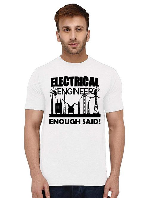 men round neck front print t-shirt - 21009966 - Very Small Image - 1