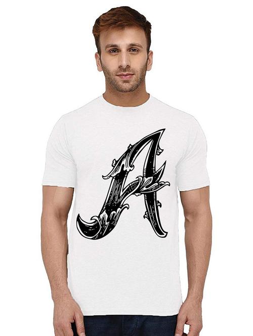 men round neck front print t-shirt - 21010030 - Very Small Image - 1