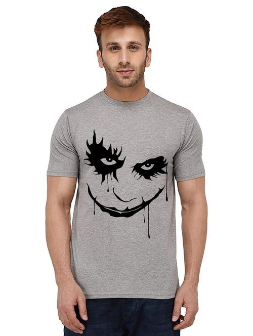 men round neck front print t-shirt - 21010110 - Very Small Image - 1