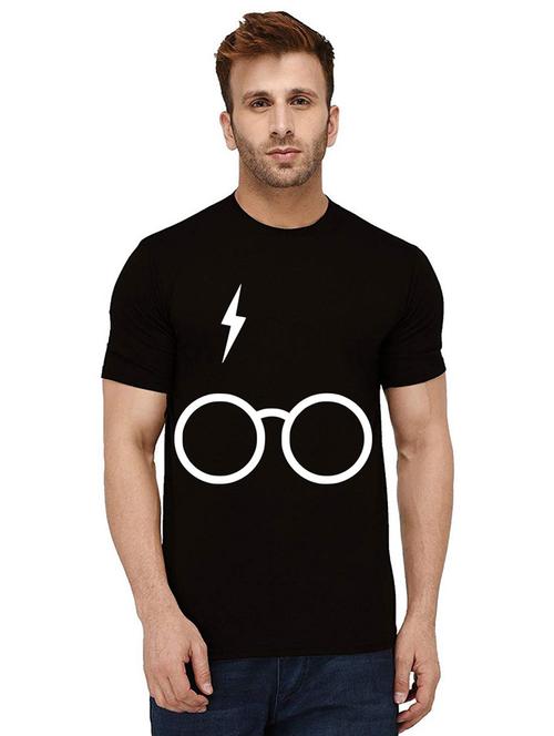 men round neck front printed t-shirt - 21010271 - Very Small Image - 1