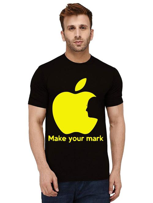 men round neck front print t-shirt - 21010279 - Very Small Image - 1