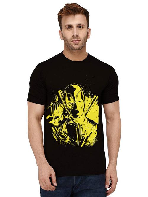 men's round neck front print t-shirt - 21010282 - Very Small Image - 1