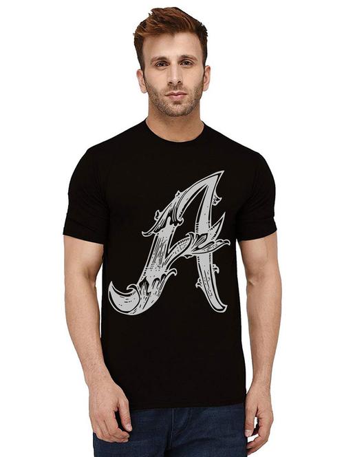 men round neck front printed t-shirt - 21010669 - Very Small Image - 1