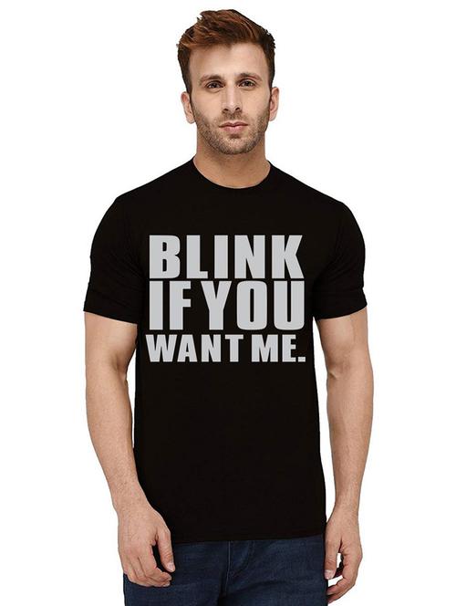 men round neck front print t-shirt - 21010869 - Very Small Image - 1