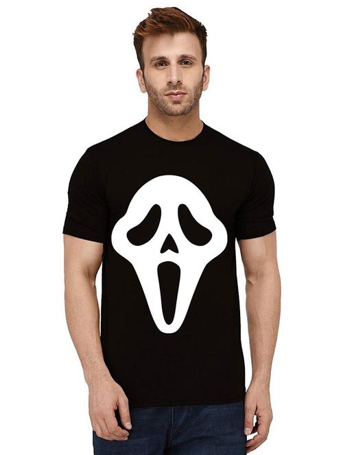 men round neck front print t-shirt - 21011157 - Very Small Image - 1