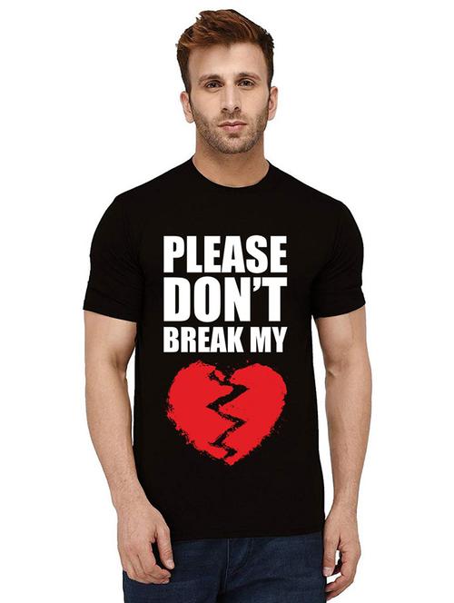 men round neck front print t-shirts - 21011957 - Very Small Image - 1