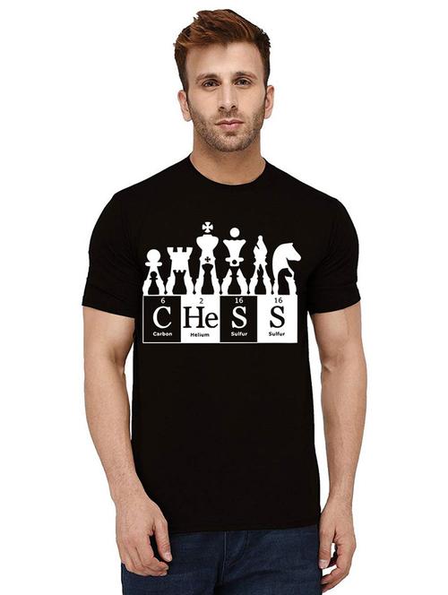 men round neck front print t-shirt - 21012238 - Very Small Image - 1