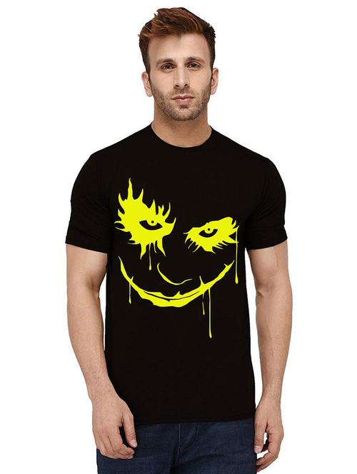 men round neck front print t-shirt - 21012513 - Very Small Image - 1