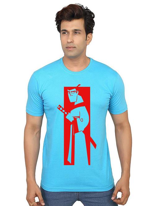 men round neck front printed t-shirt - 21013160 - Very Small Image - 1